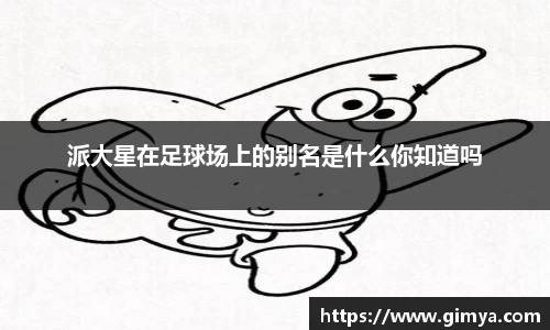 派大星在足球场上的别名是什么你知道吗